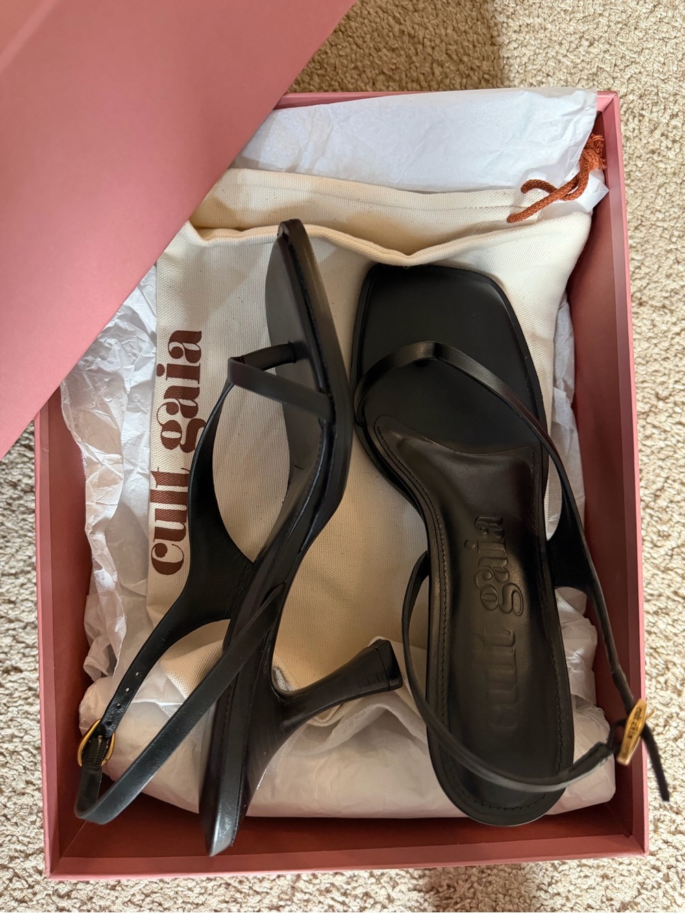 cult gaia paxton square toe heels